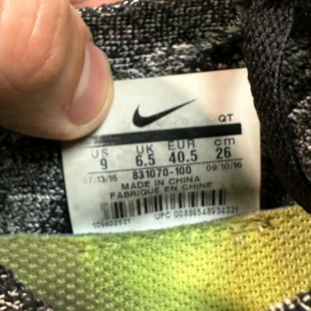 GUC Nike Wmns Free RN Flyknit White / Black Oreo Women's Running Shoe Sneaker 9 - Picture 10 of 10
